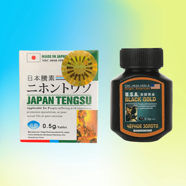 【美國黑金】+【日本藤素】壯陽神奇組合|增強陰莖的勃起能力 1